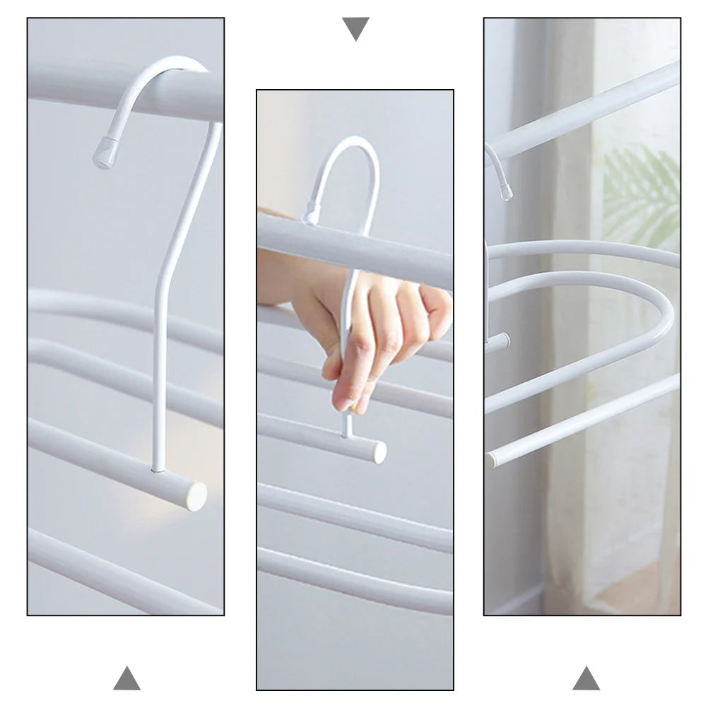 Clothes Rack Spiral Drying Space Saving Sheet White Iron Space-Saving Organizer