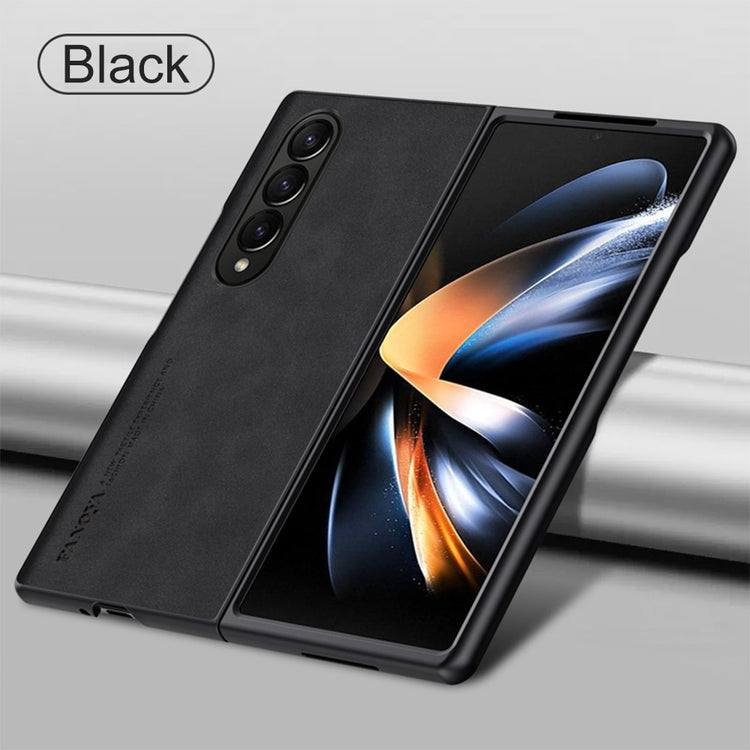 Slim Sheepskin Leather Matte Cover For Samsung Galaxy Z Fold 4 5G Case Camera Protect Fundas Sumsung ZFold4 Z Fold4 Fold3 7.6"