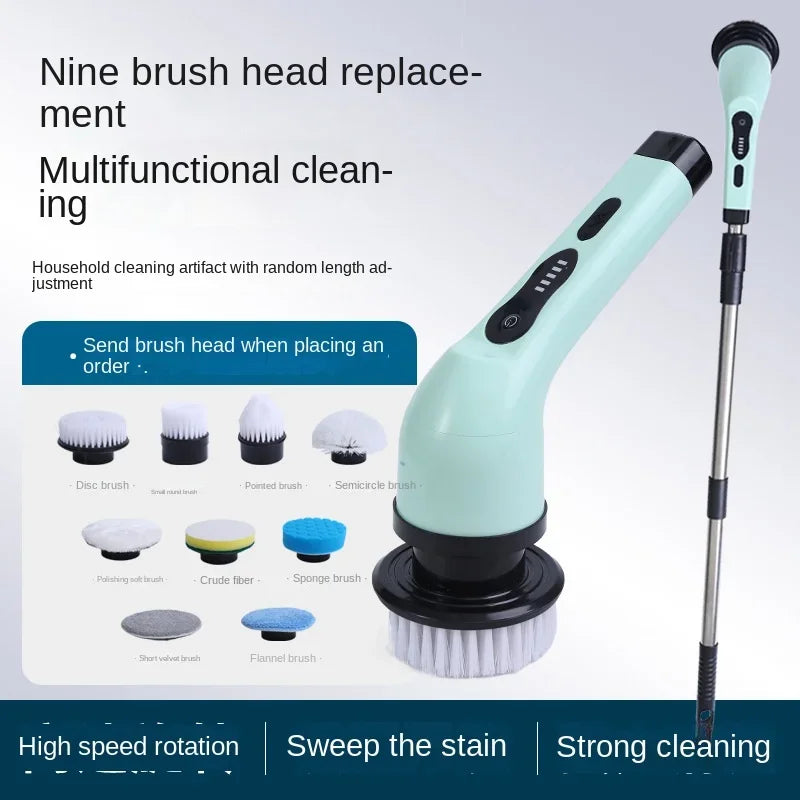 Wireless Electric Cleaning Brush Electric Rotating Cleaning Window Kitchen Bathroom Cleaning Machine