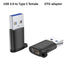 OTG Adapter Type C to USB3.0 Connector USB A to USB C Adapter Male to Female Converter for Laptop Mobile Phone Data Transfer