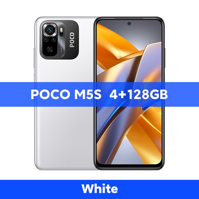 Global Version POCO M5s Smartphone 64GB/128GB NFC MTK G95 Octa Core 64MP Quad Camera 6.43" AMOLED Dotdisplay 33W
