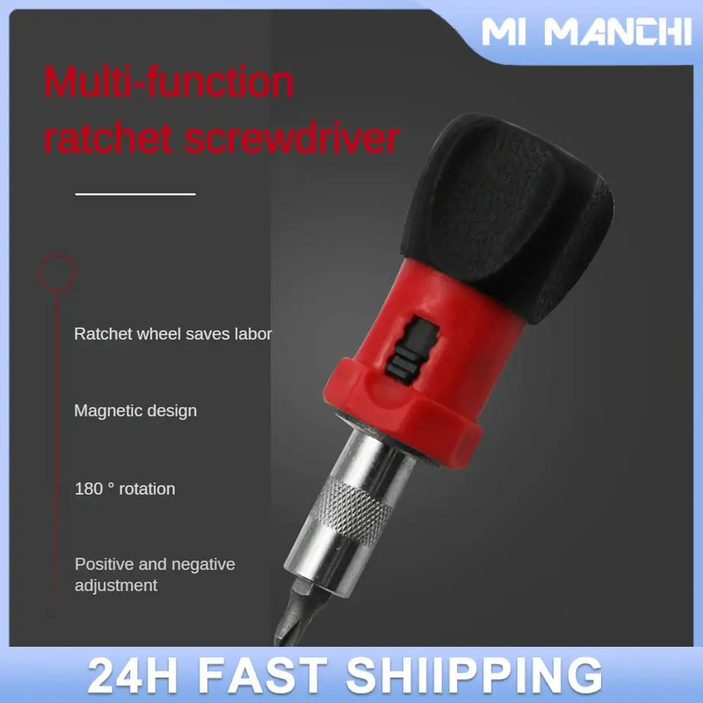 Screw Tools Mini Reinforcement Magnetic Screwdriver Comfortable In Hand Hex Interface Ratchet Screw Screwdriver Magnetic Design