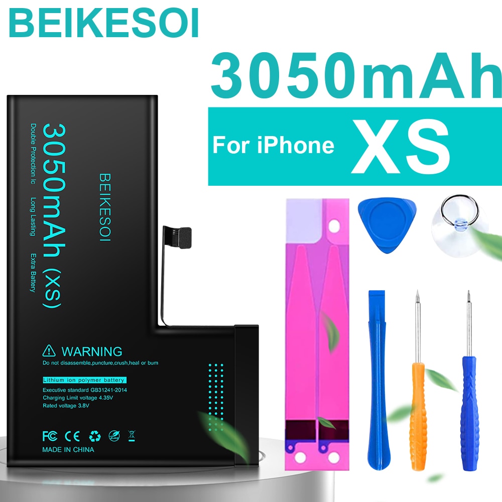 BEIKESOI phone Battery For iPhone X XR XS Max 11 Pro max 12 13 14 Replacement Bateria For Apple iPhone  X XS MAX