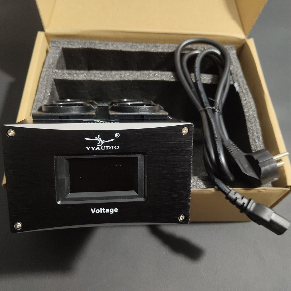 YY AUDIO Top quality HiFi Power Filter audio Noise Filter Power EU Outlets Strip Purifier Speaker noise reduction socket