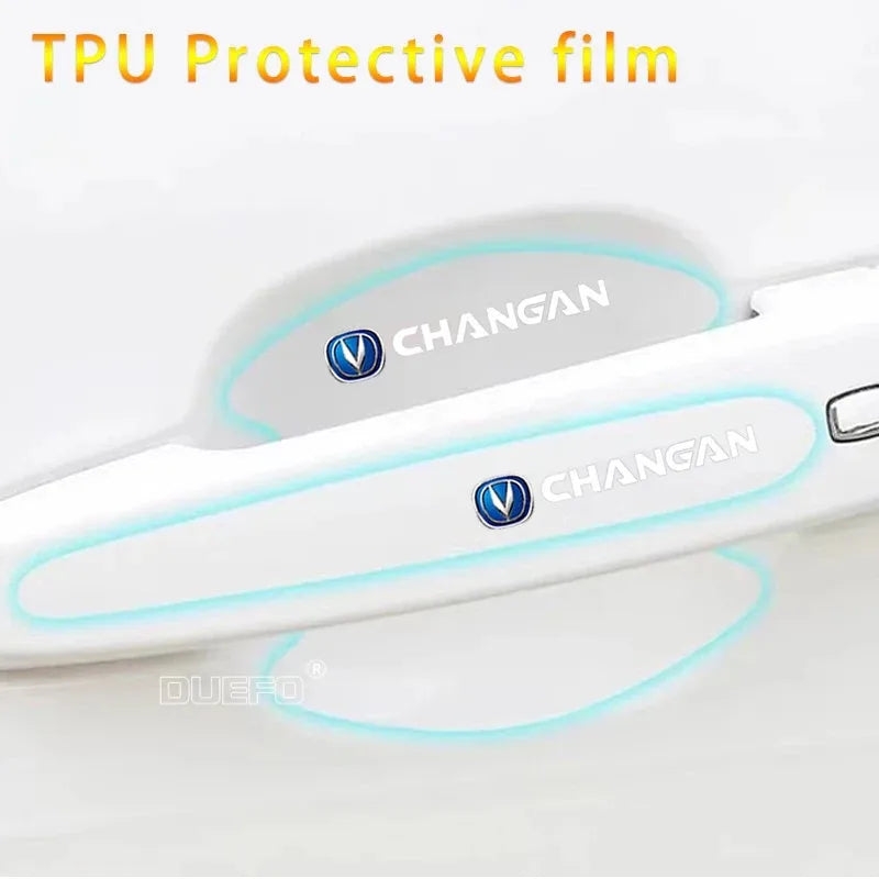 8Pcs TPU Car door handle stickers protector film For For Changan CS35 CS75 CS85 CS95 CS15 CS55 Car Stickers Car Accessories