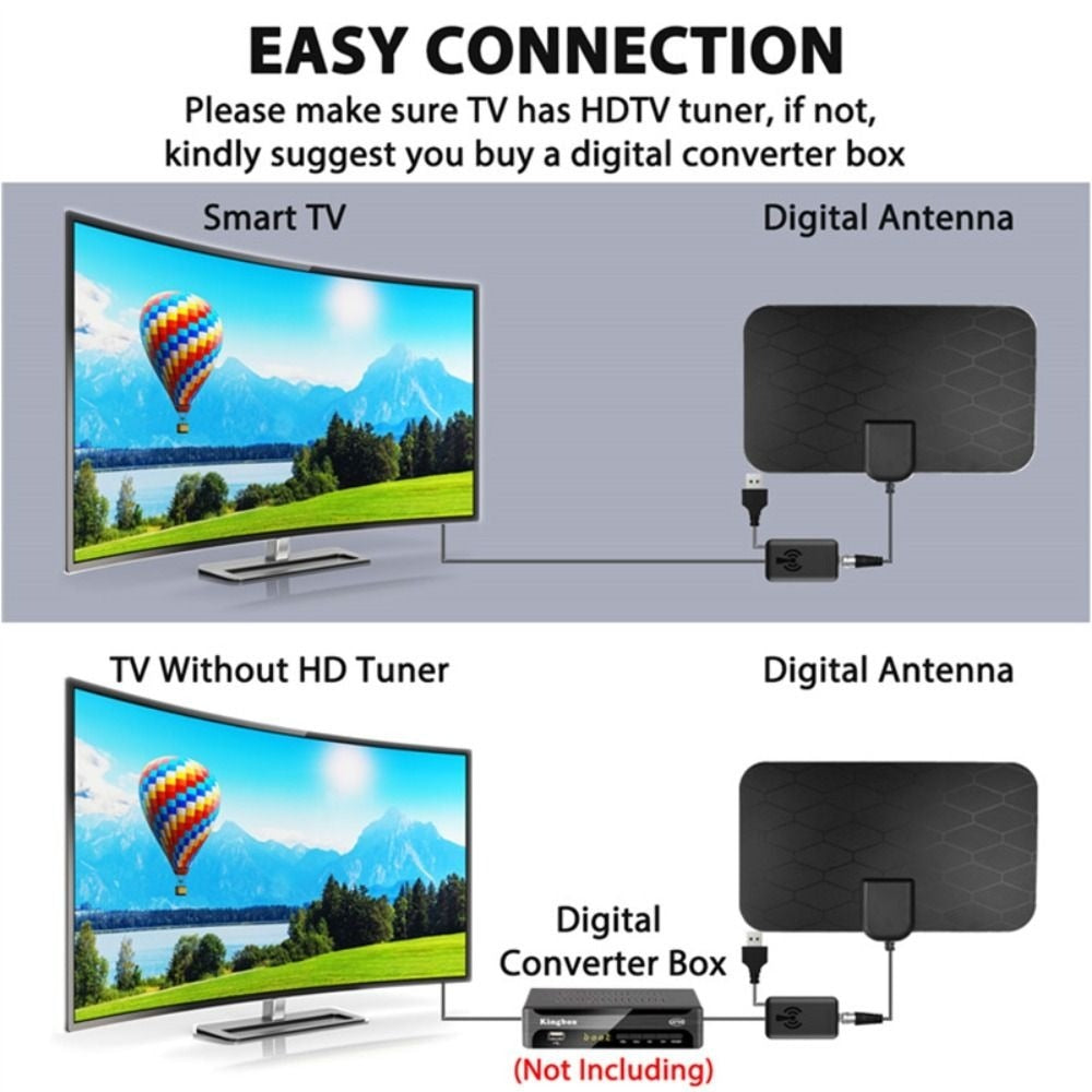New 1080p Receiver 4K 8k HDTV For TV box DVB-T2 TV Antenna Car Antenna Amplifier Booster Indoor Digital