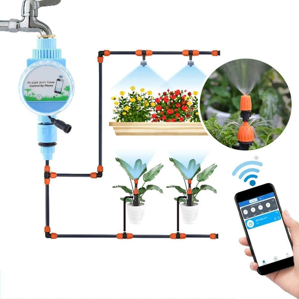 Tuya Intelligent Watering Timer WiFi Automatic Watering Sprinkler System Smart Garden Irrigation Controller APP Remote Timer