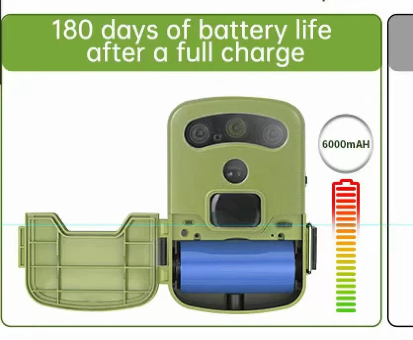 2MP 1080P Solar Power  Wildlife Hunting Trail Game Camera Motion Activated Security  IP66 Tracking Wildlife  Scouting Camera