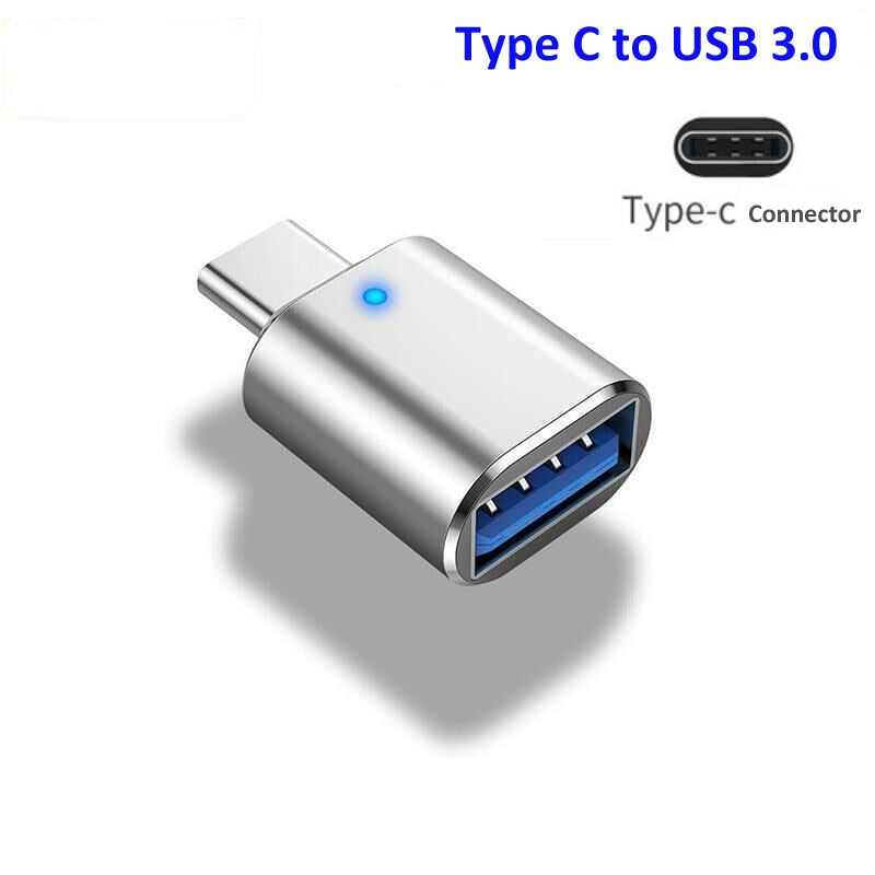 OTG Adapter Type C to USB3.0 Connector USB A to USB C Adapter Male to Female Converter for Laptop Mobile Phone Data Transfer