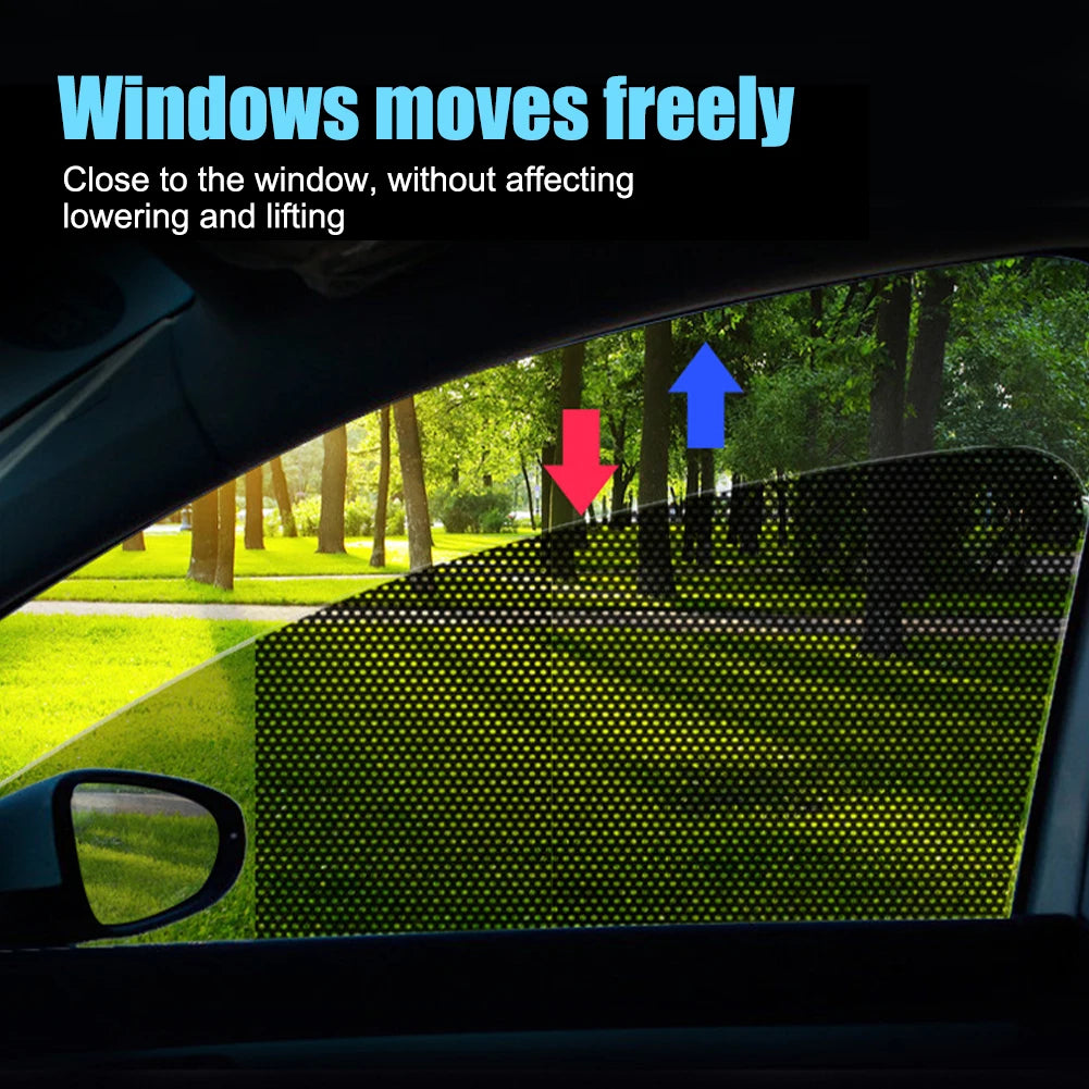 Car Window Tint Sun Shade Privacy Protection PVC Window Film Windshield Front Rear Windows Black Solar Film Sun UV Protection