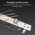 DC 12V Fail Secure Electric Drop Bolt Lock Cylinder Deadbolt Lock With Key Door Contact Output for Home Access Control System