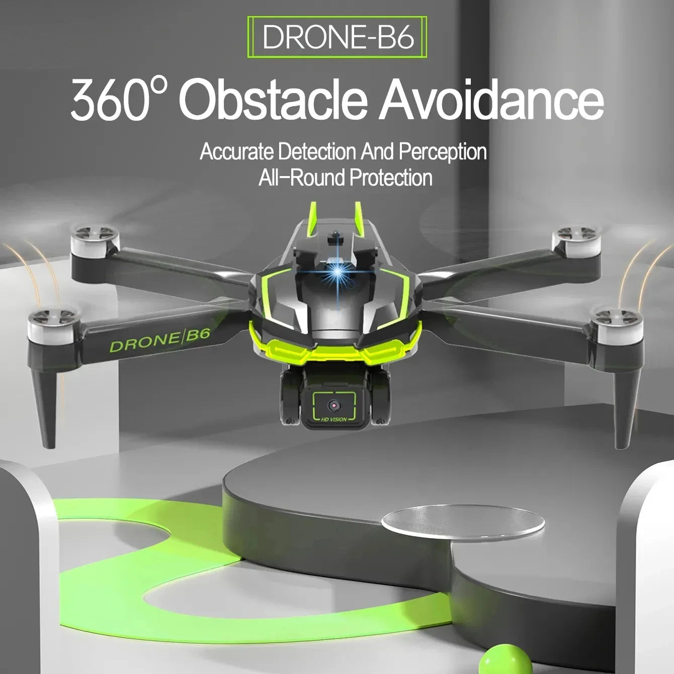 Lenovo B6 Race Drone Brushless Motor Dual 4K Professional Aerial Photography WIFI FPV Obstacle Avoidance Four-Axis Rc Quadcopter