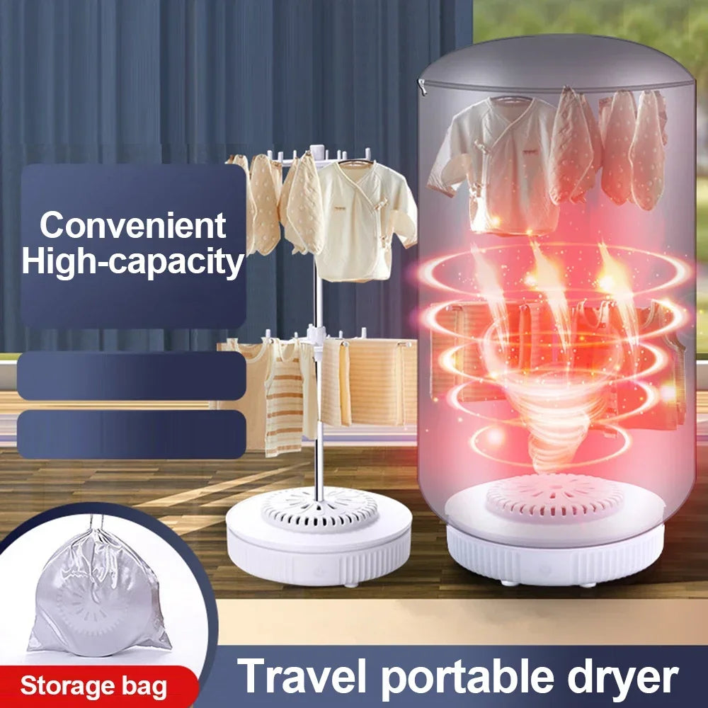 Multifunctional Portable Dryer Mini Folding Baby Cloth Dryer Heater Washing Dryer Apartment Folding Drying Foldable