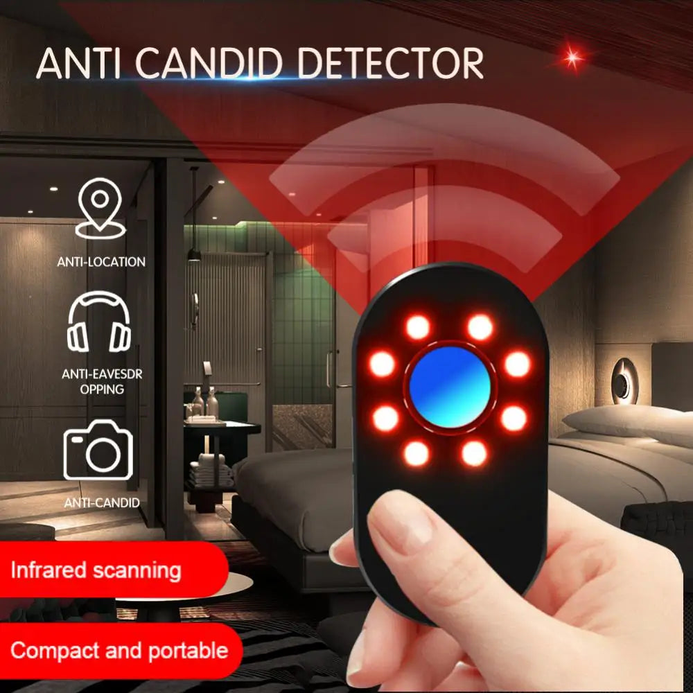Anti Candid Camera Detector Travel Hotel Dormitory Handheld Anti-spy Theft Alarm Infrared Detector Security Protection Sensor