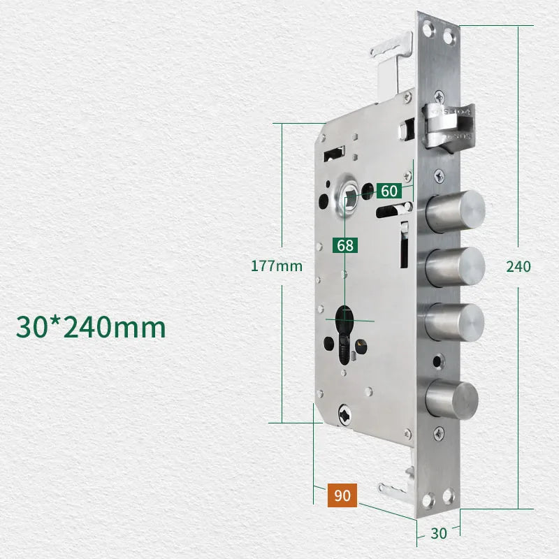Stainless Steel Electronic Lock Body Fingerprint Lock Fingerprint Lock Body Mechanical Lock Security Door Fingerprint Lock Body