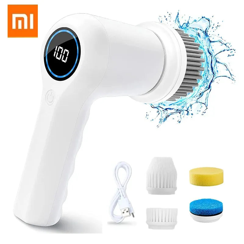 Xiaomi Household Cleaning Brushes Electric Kitchen Brush Cleaning Gadgets for Home Multifunctional Cleaner Brush Electric Spin S