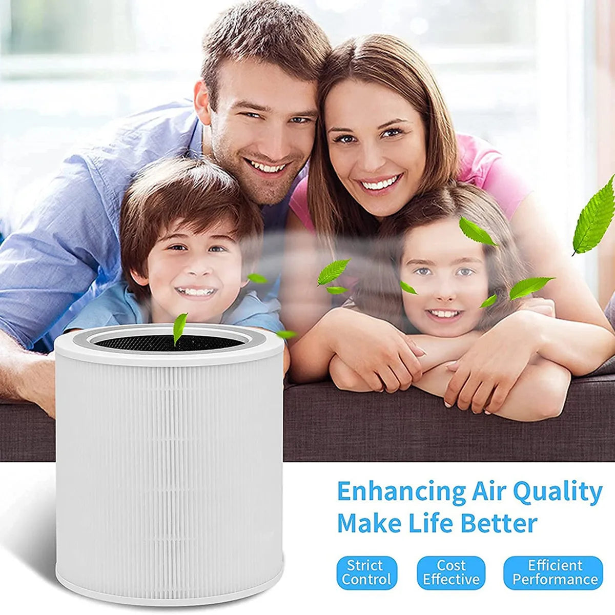Replacement Filter for Levoit Air Purifier Core 400S Part Core 400S-RF,H13 HEPA 360° Filtration 5 Layers 3 in 1 Filter