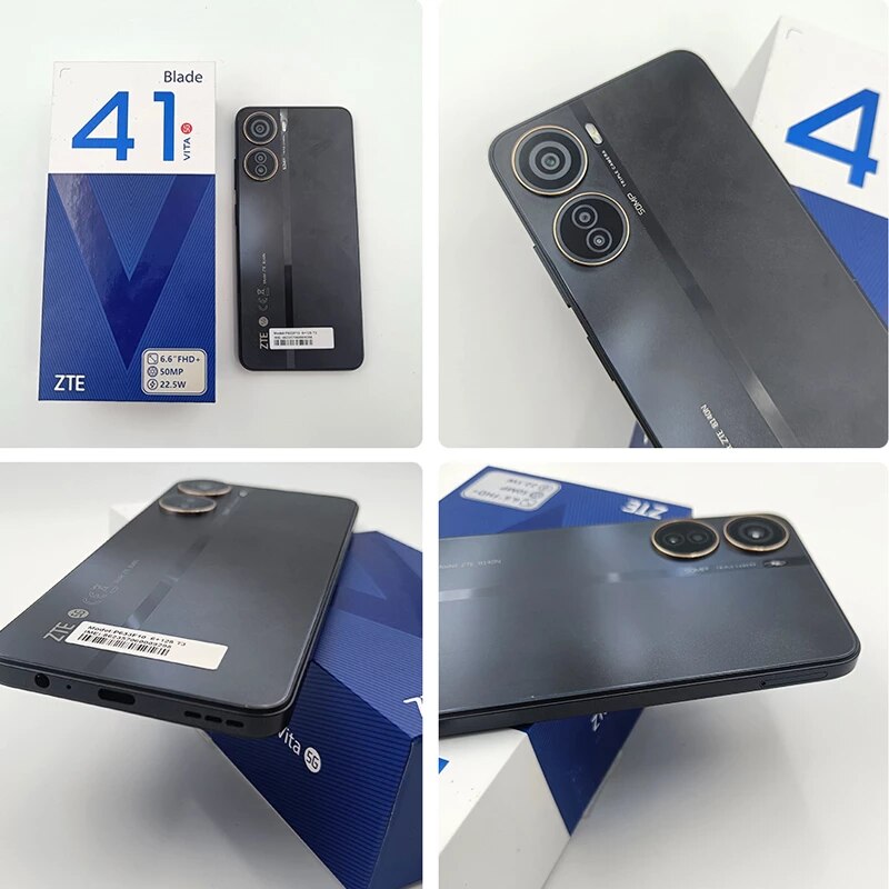 ZTE Blade V41 Vita 5G Smartphone Global Version Dimensity 810 50MP Triple Cameras 6GB 128GB NFC 4500mAh Cell Phone