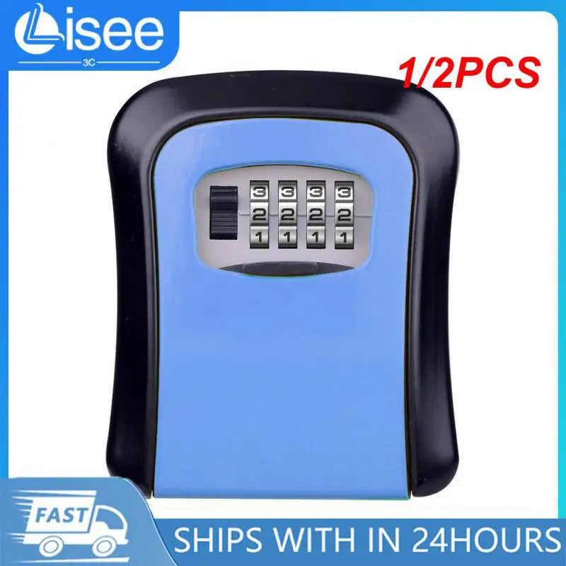 1/2PCS Password Key Box Decoration Key Code Box Key Storage Lock Box Wall Mounted Password Box Outdoor Key Safe Lock Box