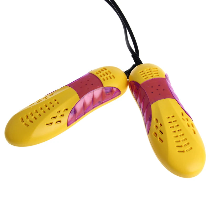 220V 10W EU Plug Racing Car Shape Light Voilet Shoe Dryer Odor Deodorant Heater