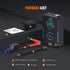 BUVAYE 6 In 1 Car Jump Starter Air Pump Portable Air Compressor Power Bank Cars Battery Starters Starting Auto Tyre Inflator
