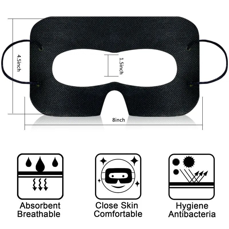 For PSVR2 VR Eye Mask Cover Hygiene Disposable Eye Mask Sweat Breathable Face Protection For Oculus Quest 2 Pico 4 PS VR2 HTC