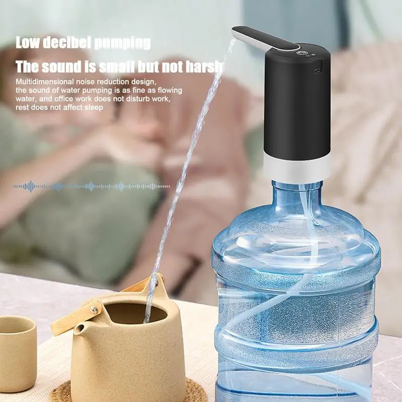 Automatic Water Dispenser With 800mAh Battery Low Noise USB Rechargeable Water Pump Leak Proof Removable Water Bottles Pump
