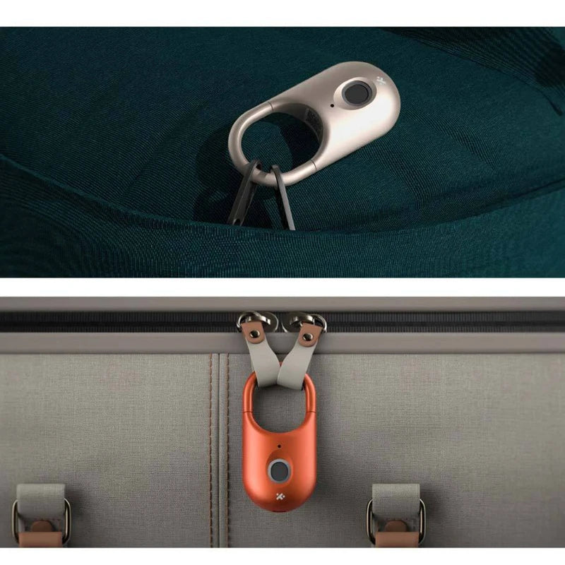 Fingerprint Padlock Mini Smart Biometric Security Alarm Home Anti-theft Dormitory GYM Luggage Case Digital Electronic Door Lock