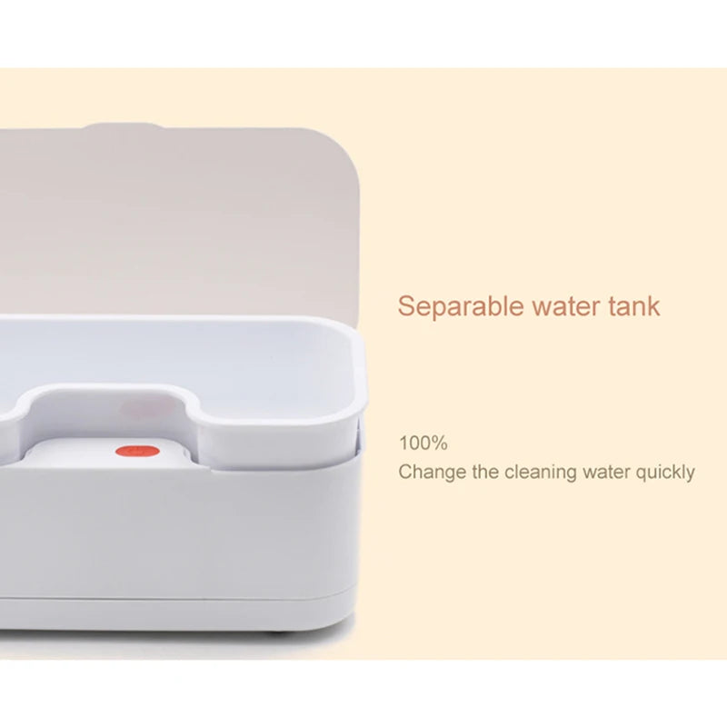 Ultrasonic Cleaner Glasses Cleaning Machine USB Portable Jewelry Watch Cleaner Deep Decontamination Battery Separable Water Tank
