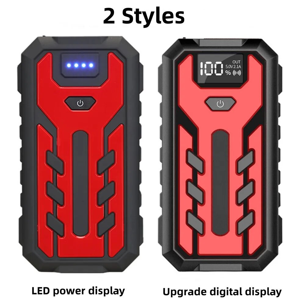 Car Battery Starter 600A-1200A Portable Charger Auto Jump Starter 12V Petrol Diesel Car Emergency Booster Start Power Supply