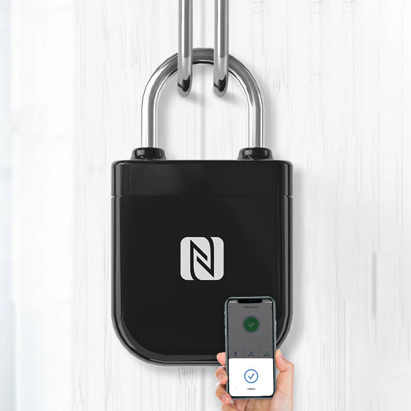 Bluetooth Smart Padlock NFC No Battery Padlock Intelligent Padlock Keyless Waterproof APP Remote Control Luggage Travel Bag Lock