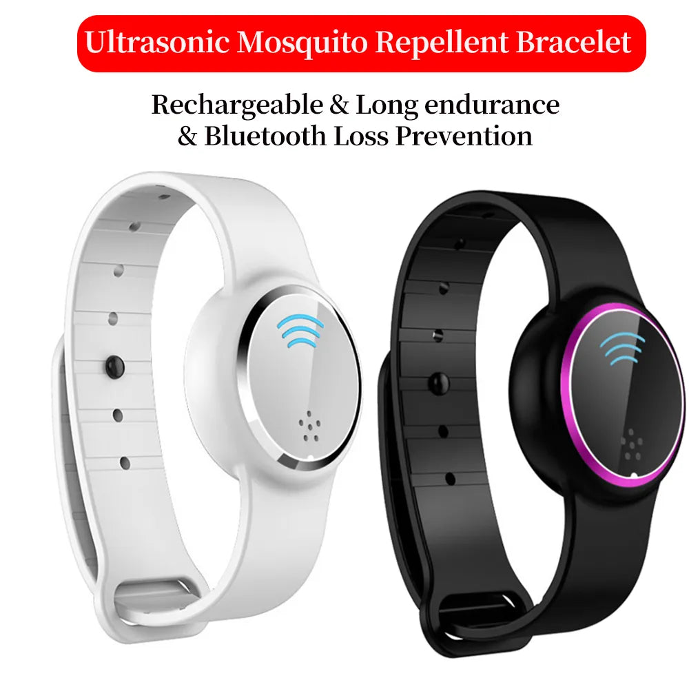 Ultrasound Mosquito Repellent Bracelet Electronic Bionic Wave Charging Anti Mosquito Pest Control Wristband For Children Adult