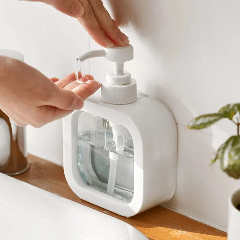 Clear Foaming Soap Dispenser 300/500ml Foam Hand Soap Dish Liquid Container Plastic Pump Bottle for Kitchen Bathroom Dispensers