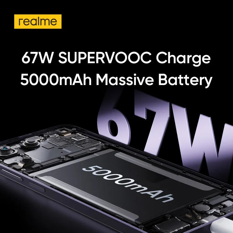 realme 11 4G 67W SUPERVOOC Charge 108MP ProLight Camera Helio G99 Processor 6.4" 90Hz Super AMOLED Display NFC With case