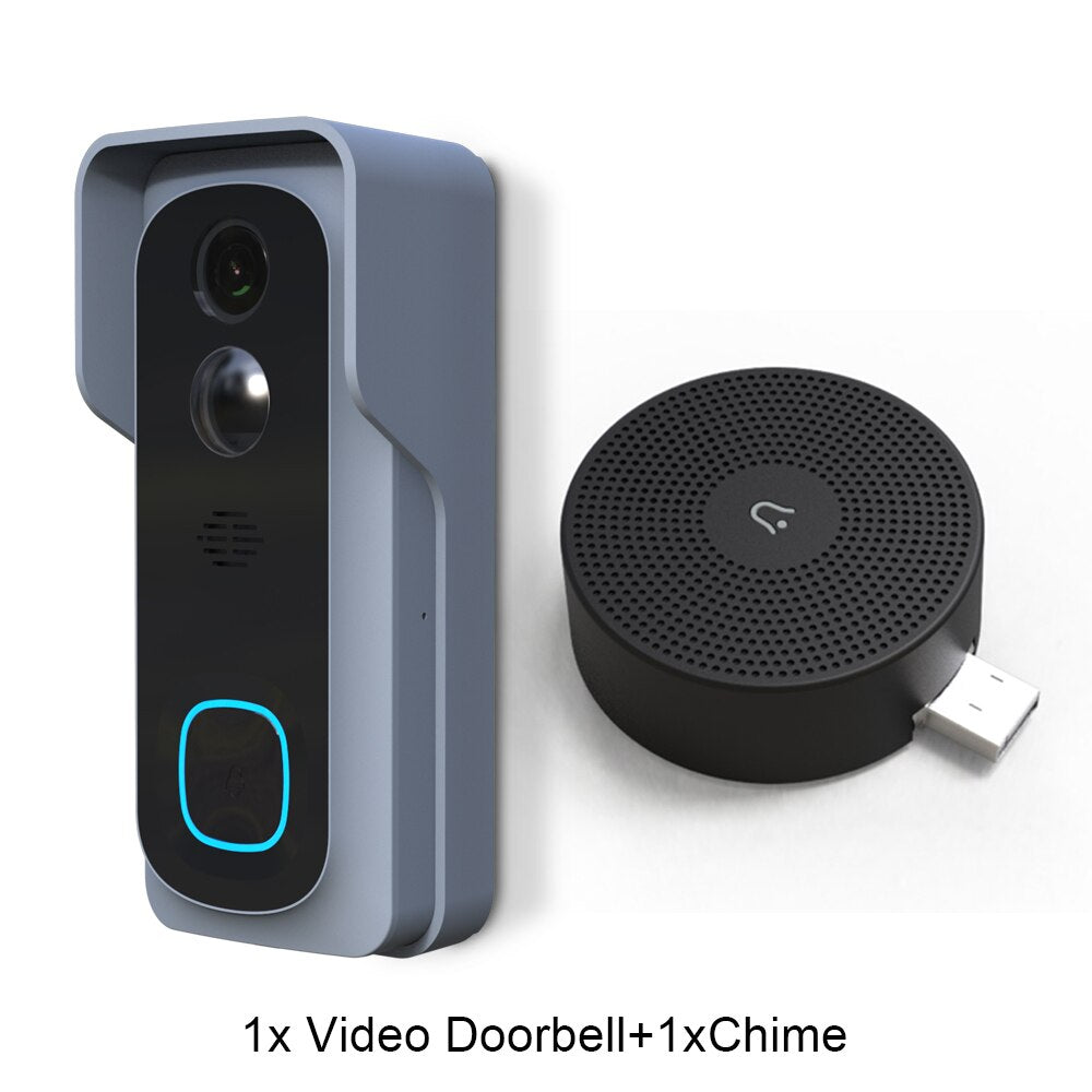 Tuya 3MP Video Doorbell Camera WiFi IP65 Waterproof Battery AC 12V Wireless Smart Door Bell Intercom Event Record Home Security