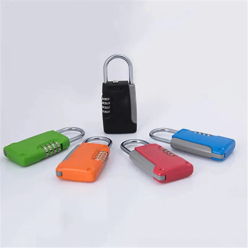 High Quality Hidden Key Safe Box 4-Digital Password Combination Lock With Hook Mini Metal Secret Box For Home Villa Caravan