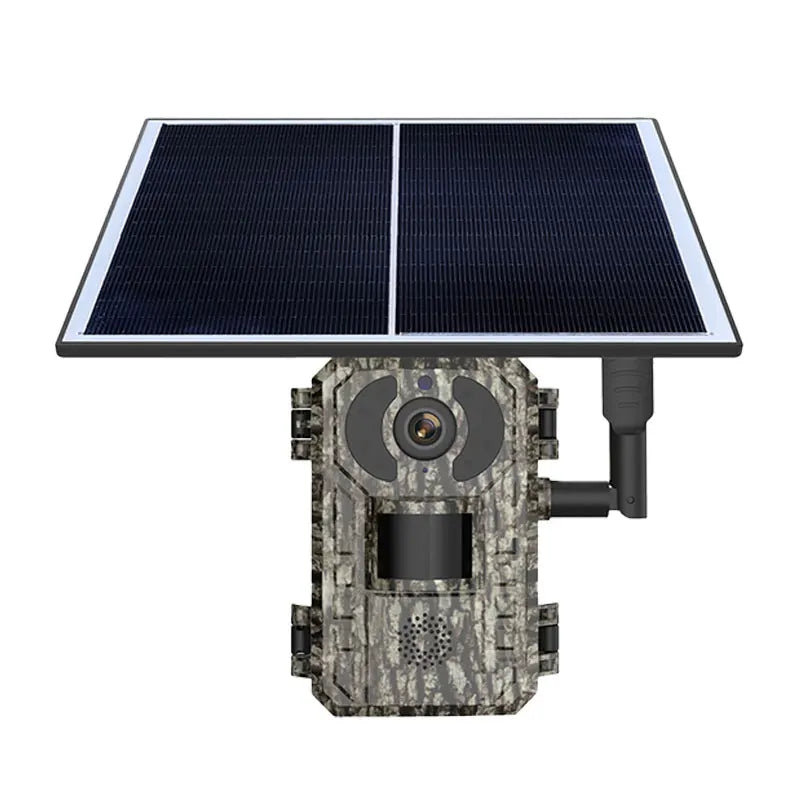 4MP 1440P 4G Solar Power Wildlife Hunting Camera Outdoor Camping Trail Wireless Monitor