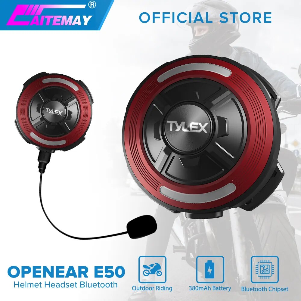 X10 Motorcycle Bluetooth Bone Conduction Helmet Headsets Stereo Speaker Headphones Wireless IP65 Waterproof Helmet Earphone
