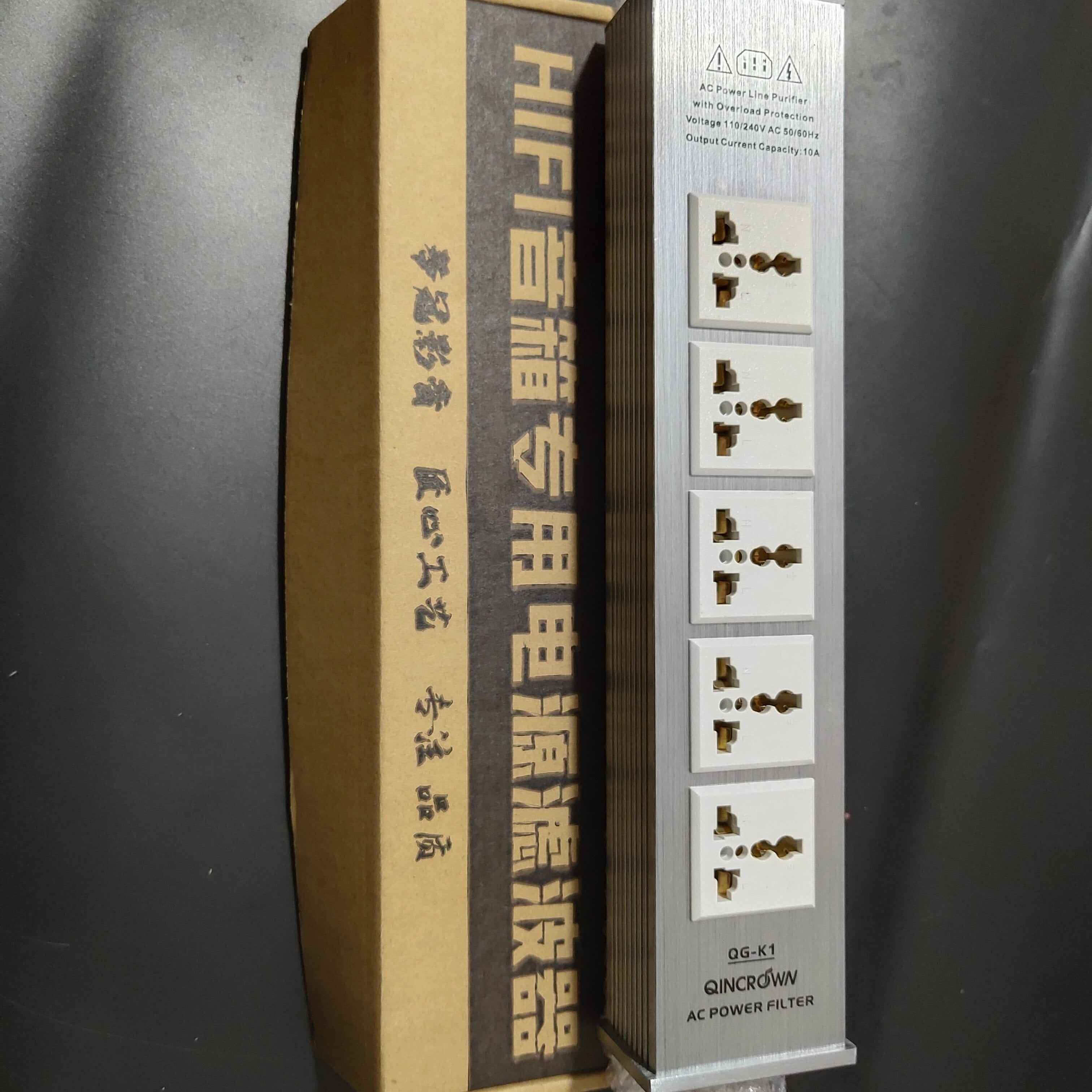 Audiophile Audio Noise AC Power Filter Universal socket Power Conditioner Power Purifier Surge Protection with Power cord