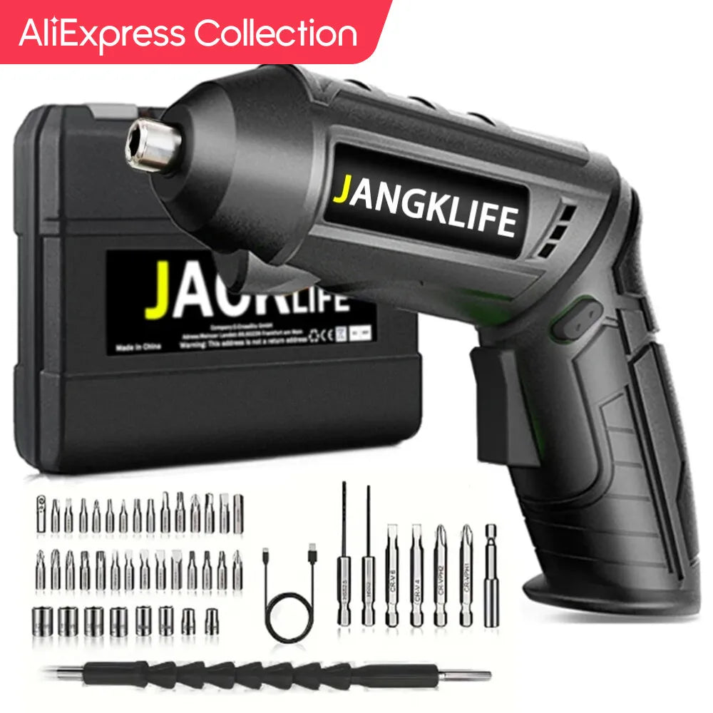 AliExpress Collection Electric Screwdriver Battery Rechargeable Cordless Screwdriver Powerful Impact Wireless Screwdriver Drill