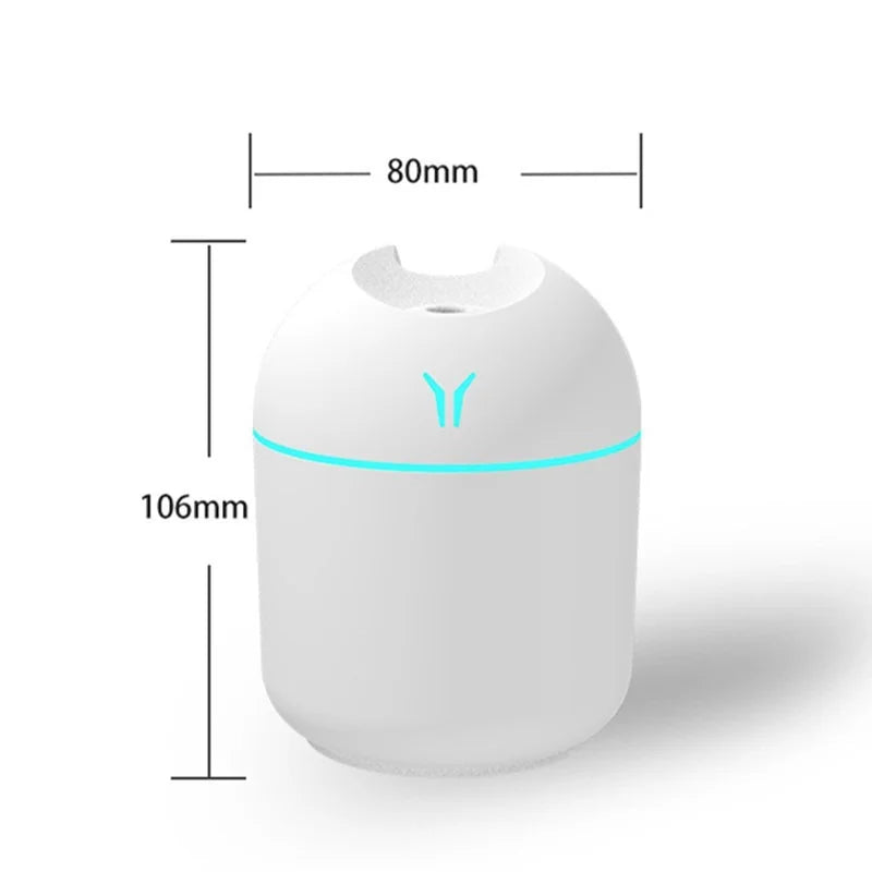 250ML Humidifier Mini Aromatherapy Humidifiers Diffusers For Home Romantic Light USB Essential Oil Diffuser Car Purifier Air