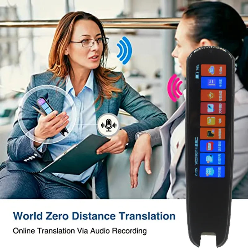 2023 Smart Voice Translator 134 Languages Offline WIFI Scan Translation Pen Scanning Translation Pen For Business Travel Abroad