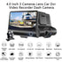 Car DVR 3 Cameras  4.0 Inches Dash Cam Car Video Recorder Auto Registrator Dvrs Dash Cam with 3 Ways Cameras