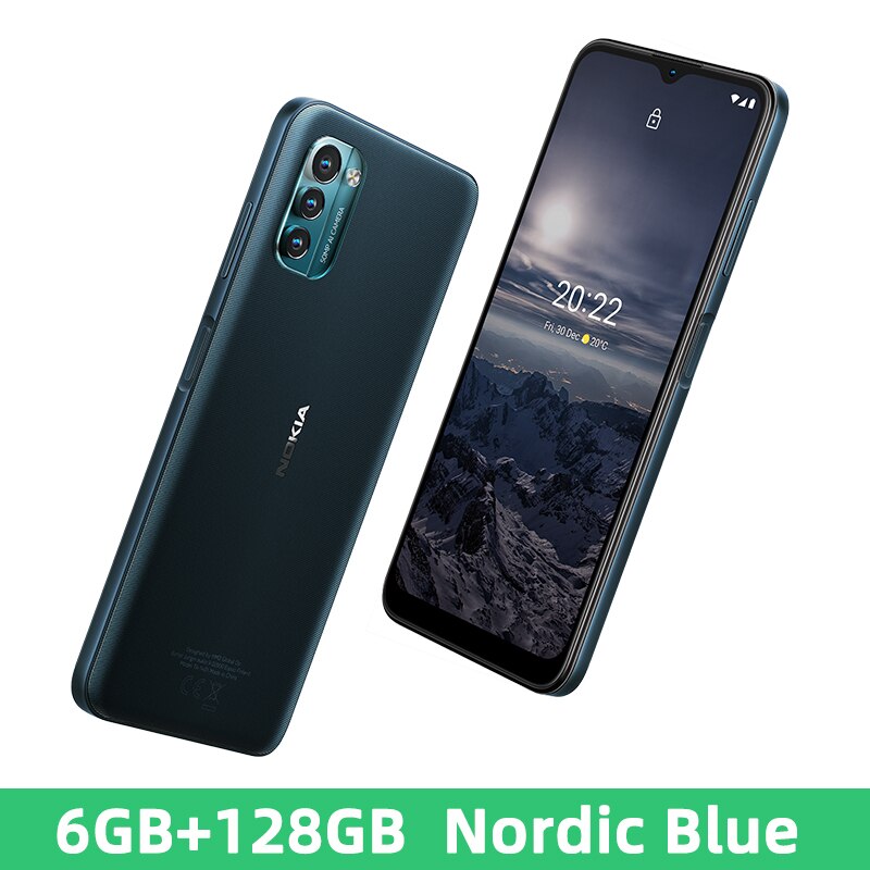 Nokia G21 4G 6GB 128GB Smartphone 6.5 inch Display 5050mAh Battery 50MP triple Camera Face Unlock 3-day Battery Life Global