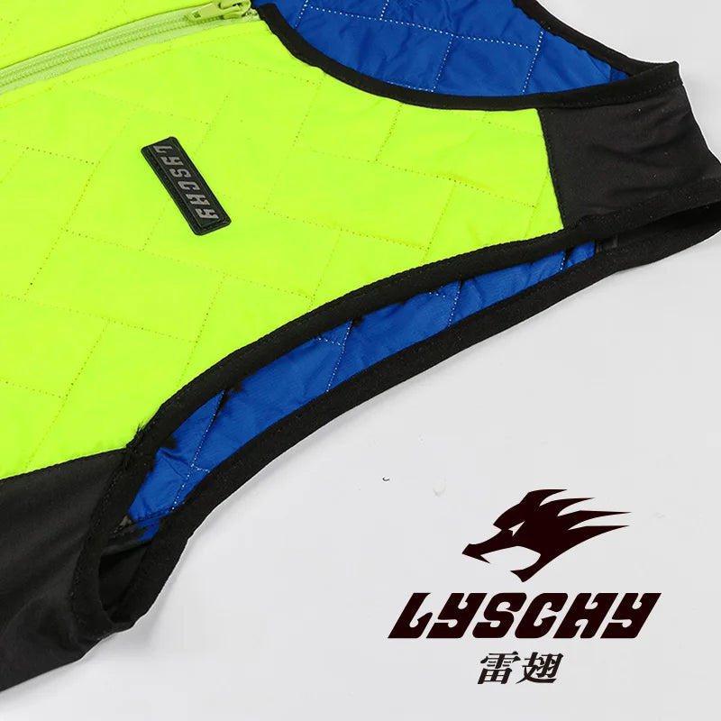 LYSCHY Motorcycle Summer Cooling Vest Water Cooling Vest Breathable Physical Cooling Vest Fast Cooling Top Vests