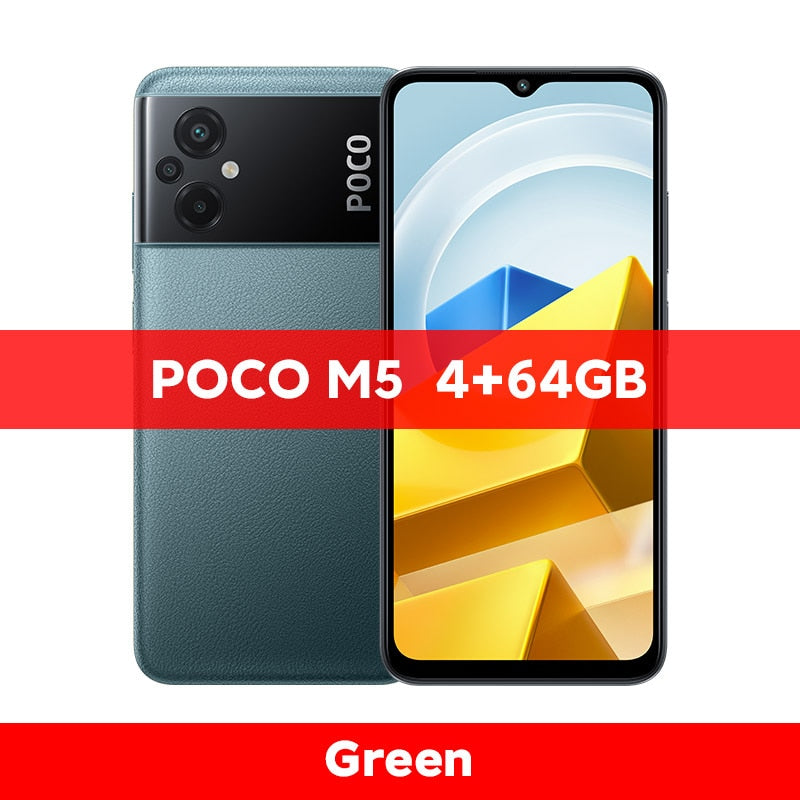 【World Premiere】POCO M5 Global Version Smartphone 64GB/128GB NFC MTK G99 Octa Core 90Hz 6.58" Display 50MP Camera 5000mAh
