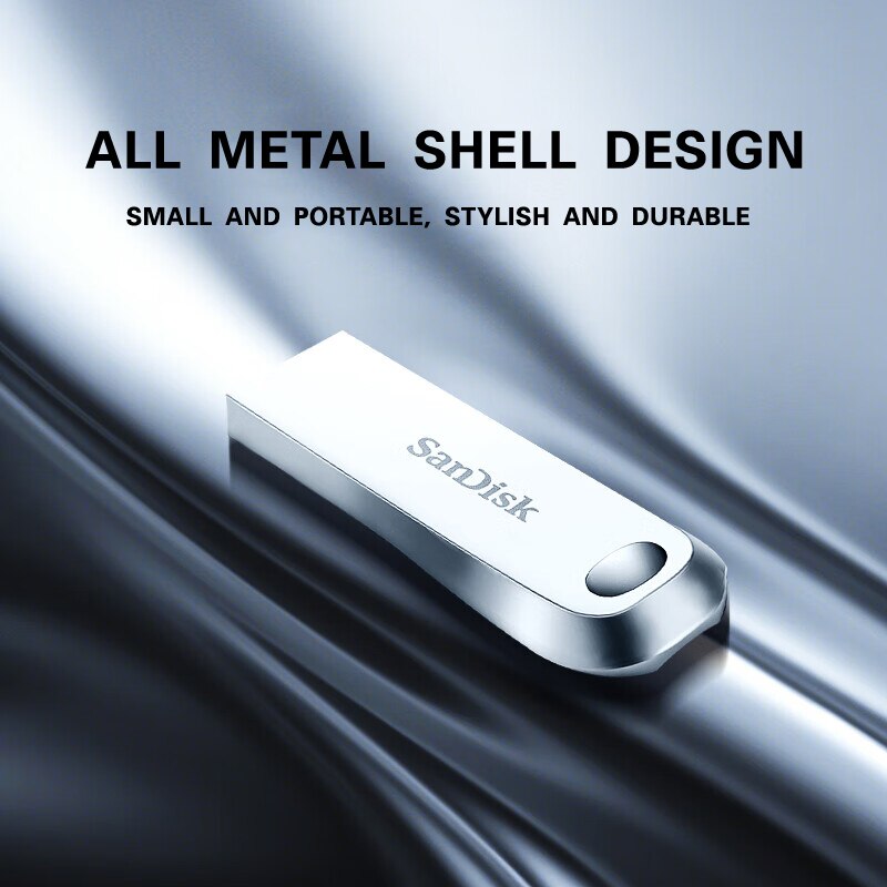 Sandiskf Ficial Genuine Full Metal USB Flash Drive Large Capacity Encryption USB3.1 Computer High Speed USB Flash Drive Cz74