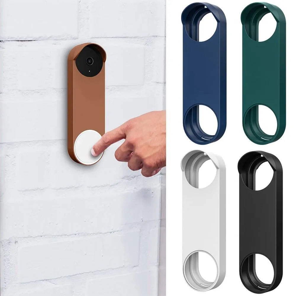 Waterproof for Google Nest Accessories Skin Silicone Case Protective Cover Doorbell Cover Protector For Google Nest