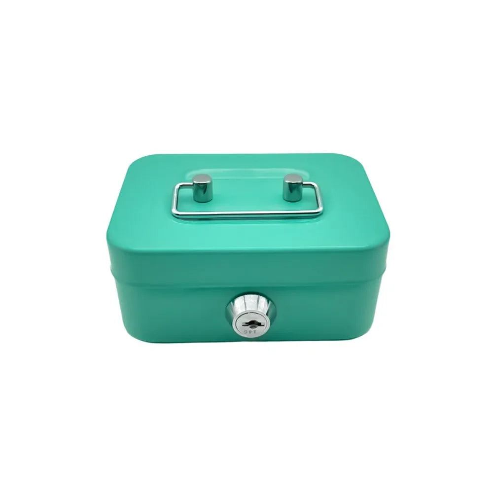 Money Safe Box Small Safes Deposited Key Box Steel Stash Box for Money Safe Locker Security Metal Cash Box