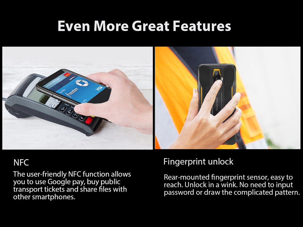 Global version BLACKVIEW BV6300 Pro Helio P70 6GB+128GB Smartphone 4380mAh Android 10 Mobile Phone NFC IP68 Waterproof 4G Phone